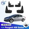 For Peugeot 408 Sedan Mudflaps Splash Guards Mud Flap 2010-2015 Mudguard Fender 2011 2012 2013 2014 Front Rear Car Mud Flaps
