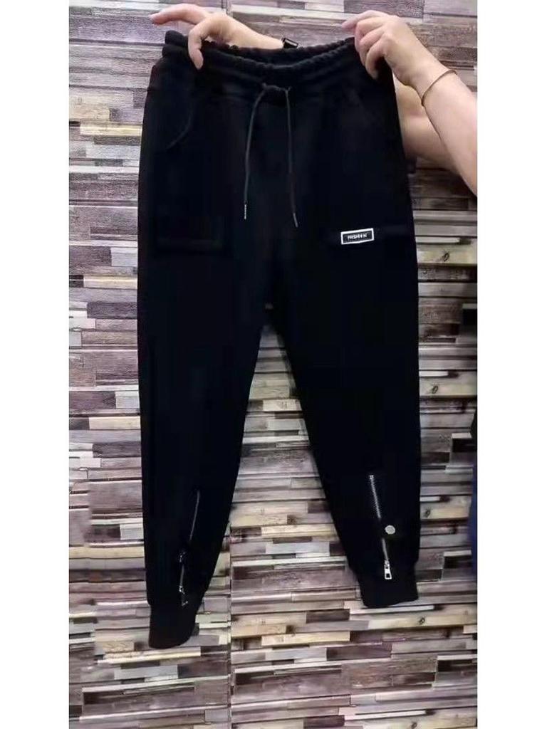 Женские гаремные спортивные штаны на флисовой подкладке: Плотные, Стройнящие, Спортивные, Универсальные, Повседневные, Модные джоггеры на осень/зиму 2025.