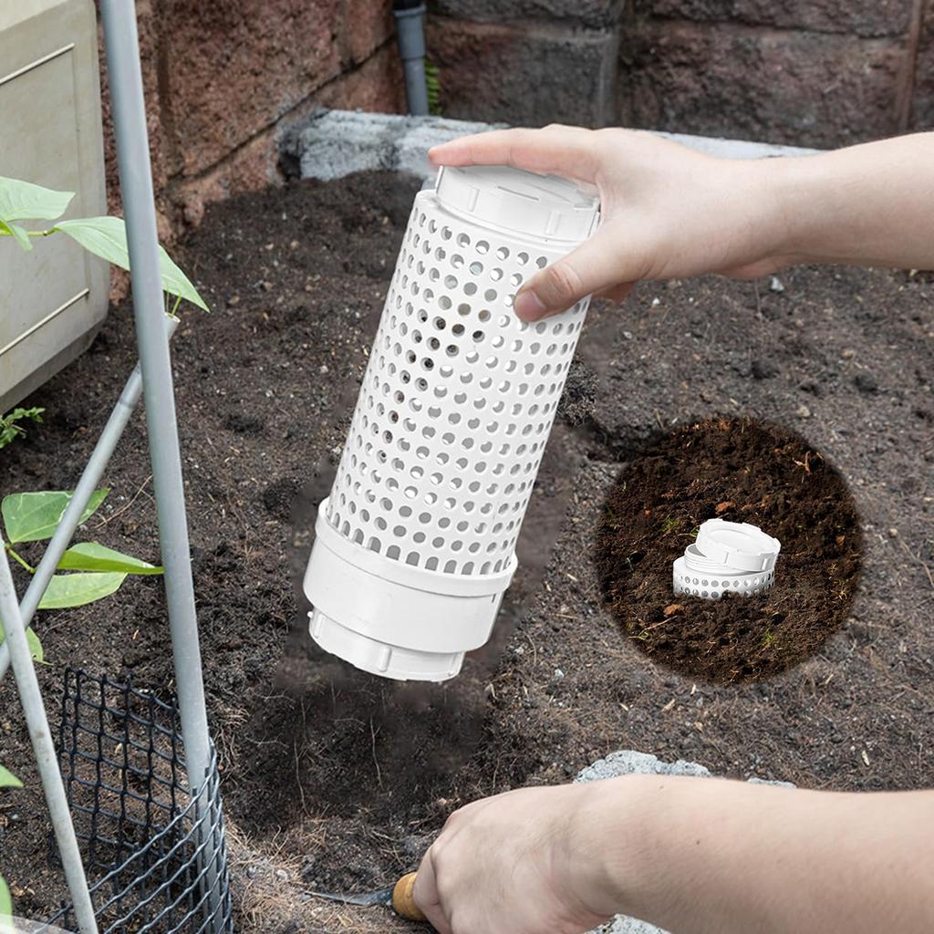 Компостный ящик Подземный компостер Круглая конструкция с защитой от запаха Уличный подземный компостный контейнер Декомпозер садовых и дворовых отходов