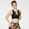 Спортивный бюстгальтер Zumba Wear, размер M, черный, шнуровка, Z1T000330