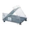 Folding Galvanized Iron Frame Logistics Cart with U-shaped Feet