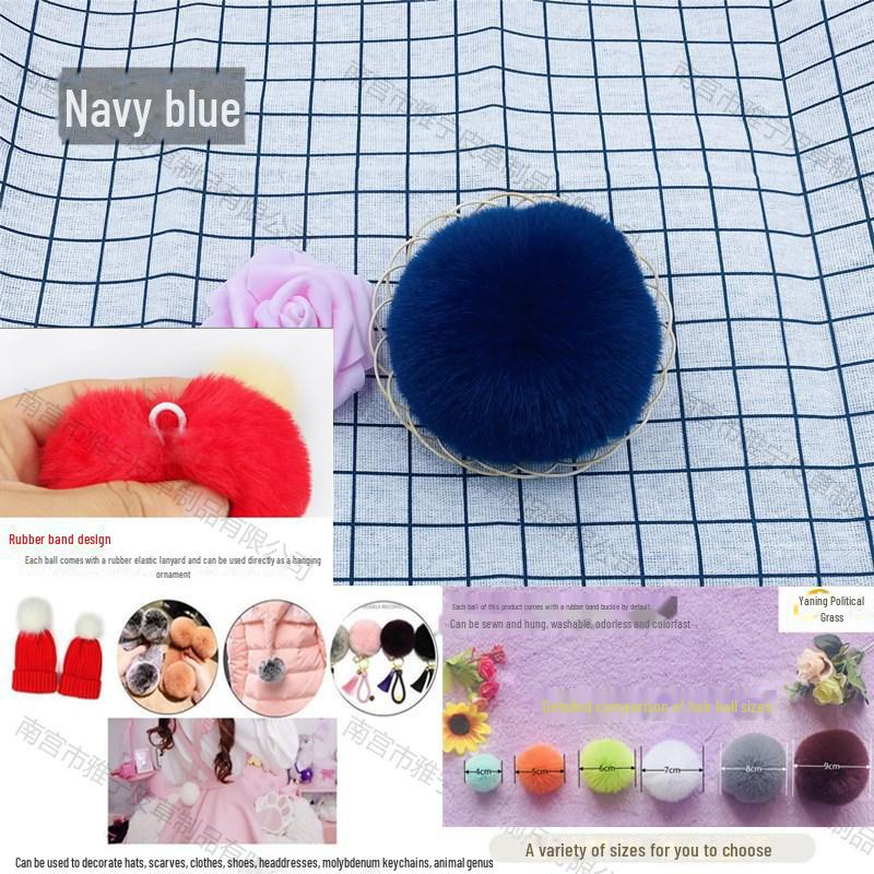 Помпоны из меха кролика Рекс для украшений, одежды, обуви, головных уборов, брелоков и сумок