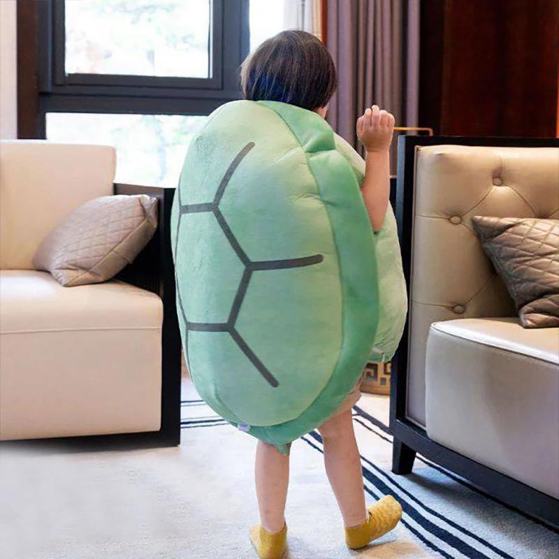 80100Cm Turtle Shell Plush Toy Sleeping Bag Stuffed Soft Tortoise Pillow Cushion Creative Toys Christmas Costume Game Gift