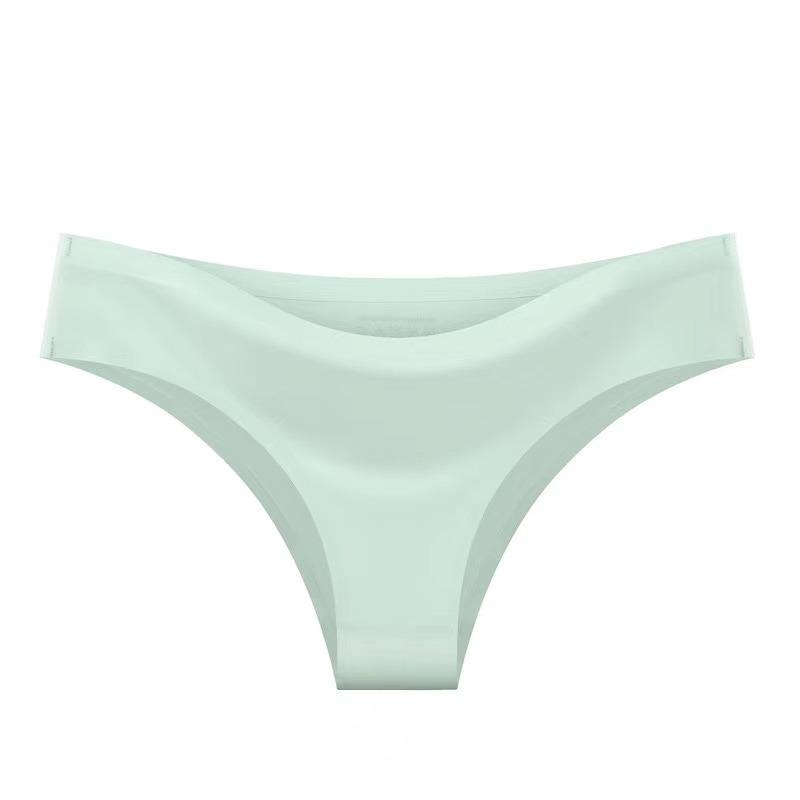 Women's Panties Underwear Fitness Sports Seamless Female Lingerie Sexy T-back Tanga Thong Ice Silk Intimates