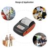 Мини-портативный термочековый POS-принтер, беспроводной Bluetooth, 58 мм, счет для билетов, IOS, Android, ПК, счет-фактура, бизнес-розничная торговля, без чернил