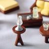 1/12 кукольный домик Мини Деревянный Табурет Моделирование Стул Мебель Модель Игрушки