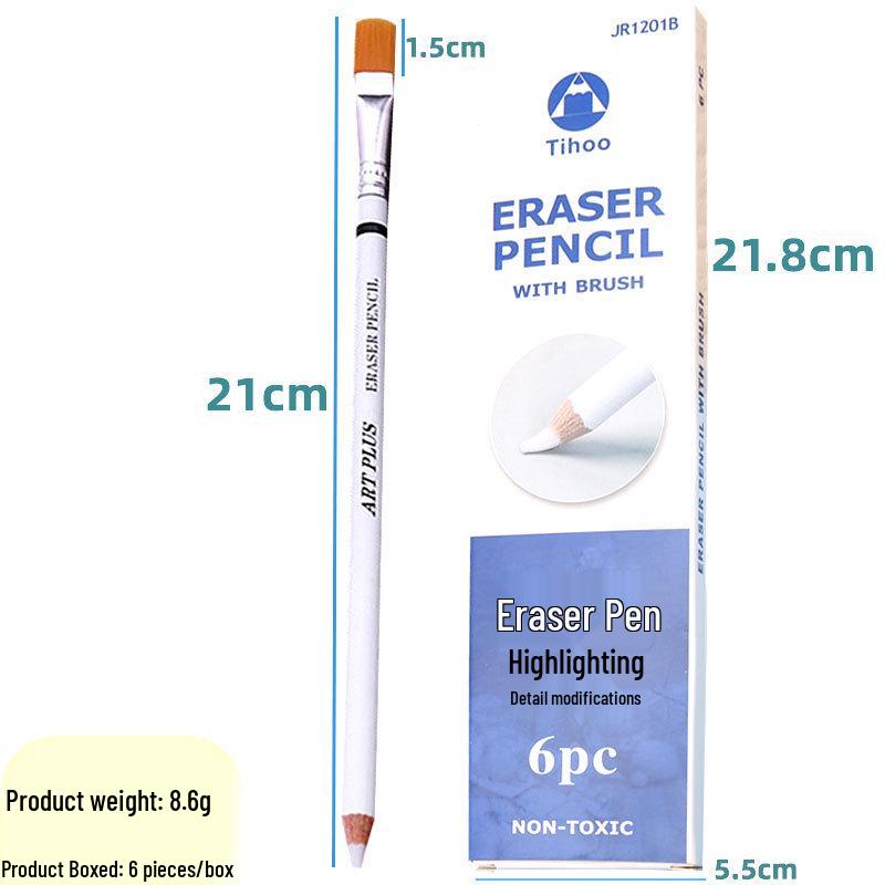 Professional Artist's Eraser Pen: Precision Erases Charcoal Pencil Marks Cleanly