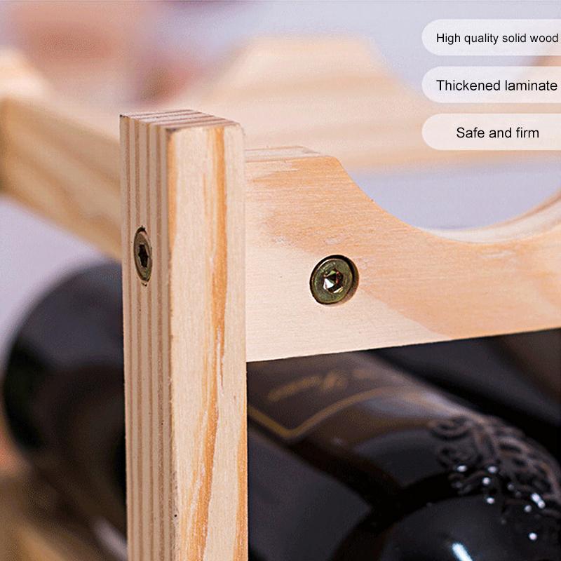 2/3 яруса винная стойка собранная полка для бутылок многоцелевая деревянная для шкафа столешницы барные аксессуары демонстрационная стойка