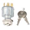 Ignition Switch W/ 2 Keys For EZGO 4-Terminal 1981-Up Gas & Electric 33639-G01