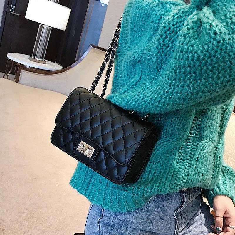bag women's new trendy rhombus chain bag shoulder oblique span bag women's bag versatile small square bag
