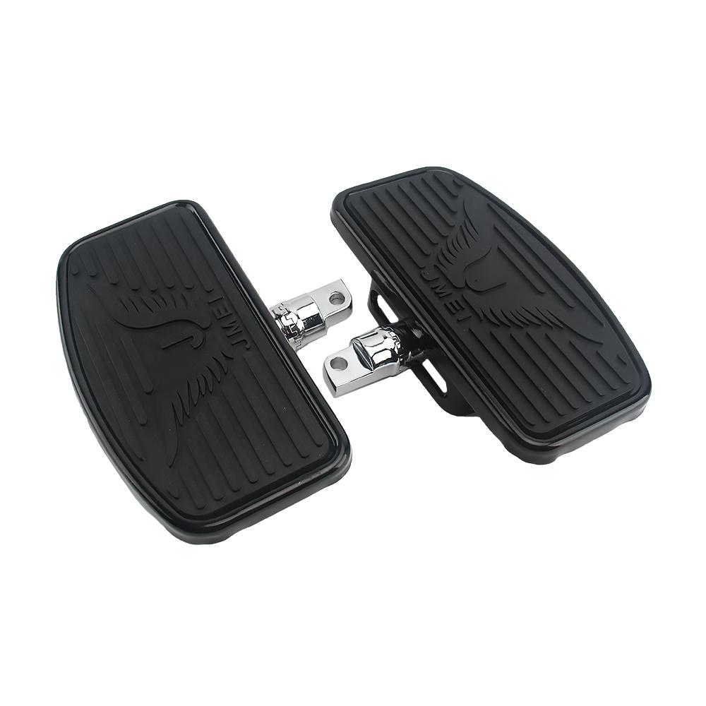 Motorcycle Adjustable Black Front Rear Passenger Floorboard Mount-Style Foot Rest Floorboards For Harley 883 Dyna Electra Glide