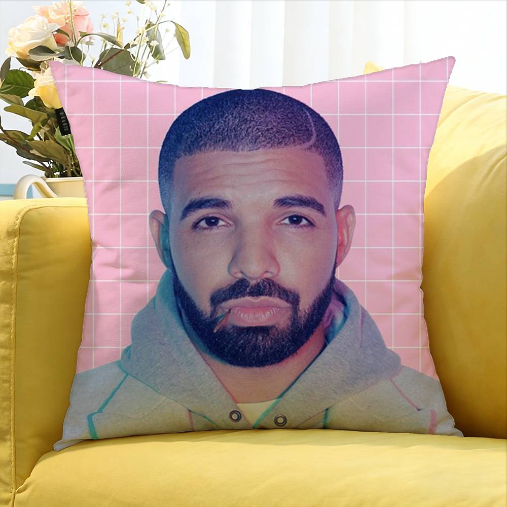 Rapper D-Drake World Various Sizes Square Pillow Case For Car Home Bedchamber Decor