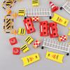 Mini Roadblock Set Miniature Highway Scene Accessories Miniature Barricades for Miniature House Decoration Role Play Education