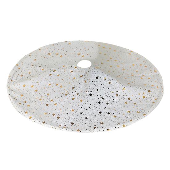 Юбка для рождественской елки, луна, звезда, снежинка, юбка для елки, двухслойная, зимняя, праздничная, декоративная, домашний коврик для карандаша, рождественская елка