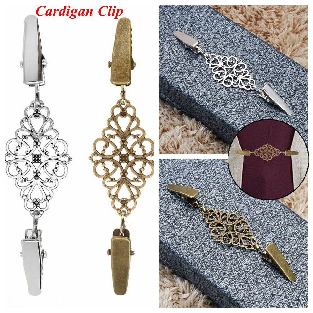 Charm Gift New Retro Shawl Brooch Cardigan Clip Sweater Blouse Pin Duck Clip Clasps