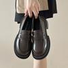 Real Soft Leather Small Leather Shoes Women's British Style 2025 New Japanese Jk Single Shoes Black Platform with Skirt Gentle Loafer