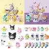 Cartoon Cute Action Figure Series Micro Granule Building Blocks Children's Assembly Puzzle Toy Display Stand