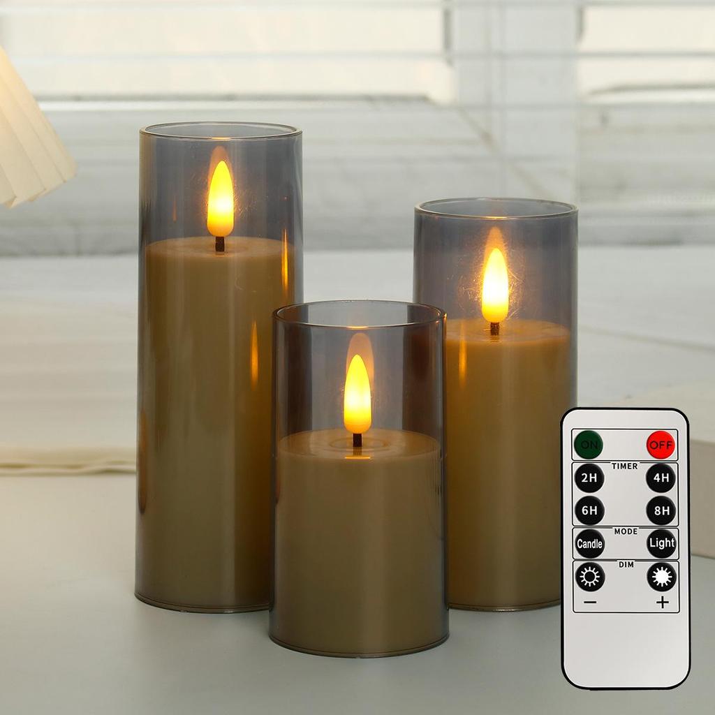 Remote Control LED Flickering Candle Cup for Weddings and Birthdays