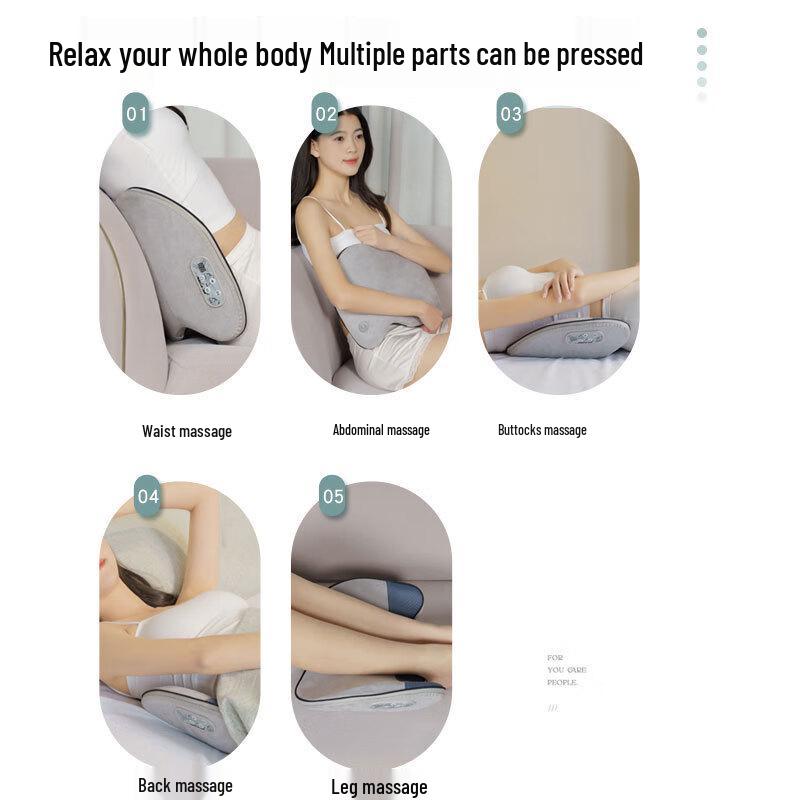 YingErDe Smart Airbag Vibration Lumbar & Back Massage Cushion CN plug (adapter included)