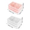 Acrylic Dustproof Storage Box 10 Holes Marble Texture Compartment Eyelash Grafting Accessories Case Eyelash Grafting Display Box