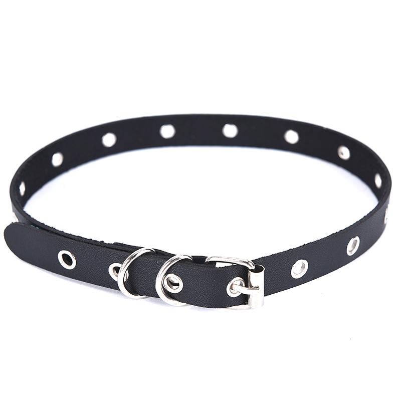 Женское кожаное колье в стиле панк, готическое ожерелье, сексуальный воротник, кольцо на шею, ювелирный подарок