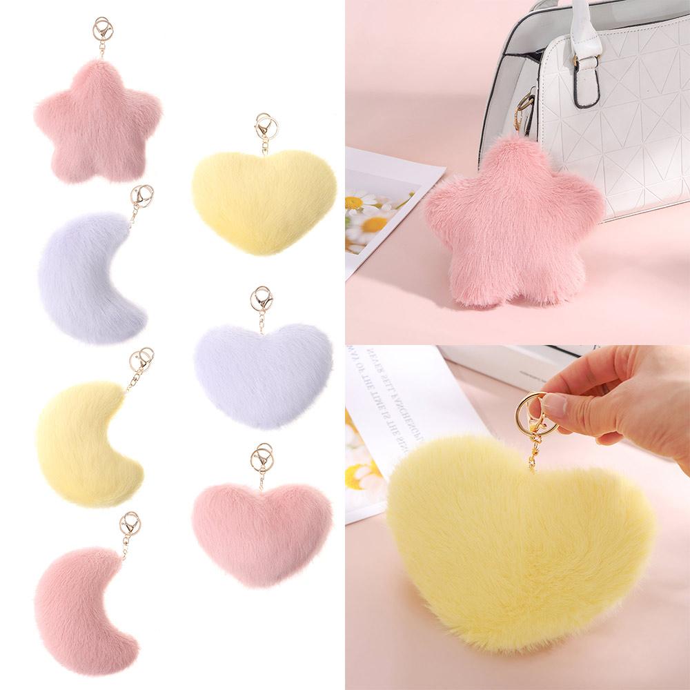 Подушка в форме сердца в форме звезды, плюшевая подушка в форме луны, брелок в виде звезды, новая мягкая подушка на день рождения