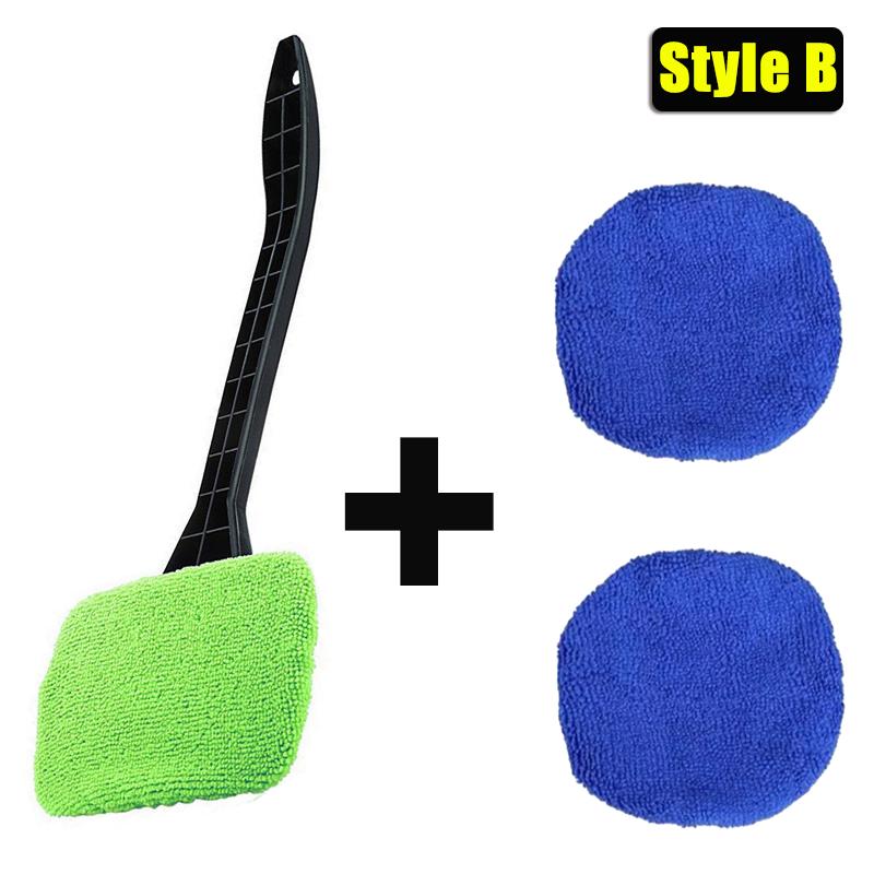 Щетка для мытья окон автомобиля, щетка для мытья лобового стекла, средство для мытья автомобильных стекол, удаление пыли и запотевание с длинной ручкой, средство для мытья автомобиля