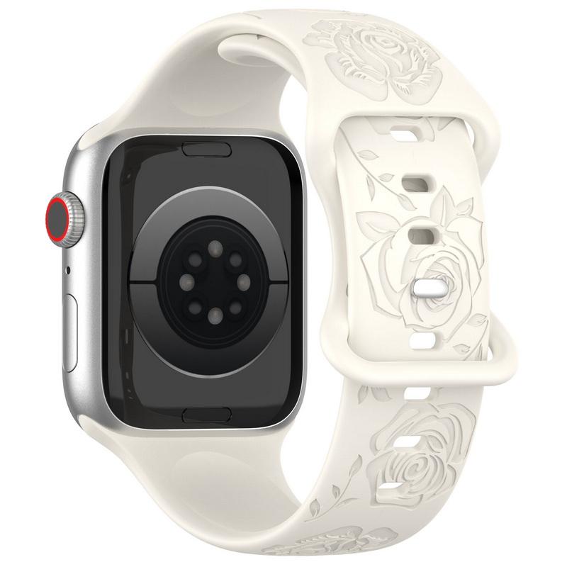 Мягкий силиконовый ремешок для часов 38/40/44/49 мм для Apple Watch 1/2/3/4/5/6/7/8/Se/9, ультра однотонный ремешок для часов с бабочкой, аксессуары, универсальный