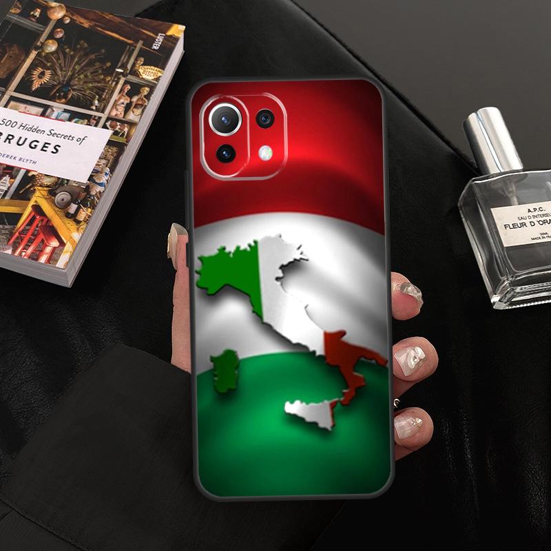 Italy Flag Case For Xiaomi 15 14 13 Ultra 11T 12T 13T 14T Pro POCO X7 Pro X3 X5 X6 F5 F6 M6 Pro Cover