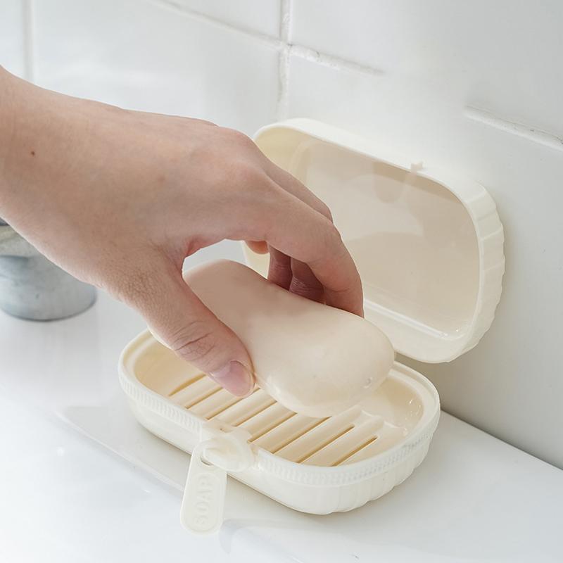 Портативная мыльница, герметичная коробка для хранения, водонепроницаемая, для путешествий, дома, ванной комнаты, мыльница с застежкой-молнией, герметичный контейнер для мыла