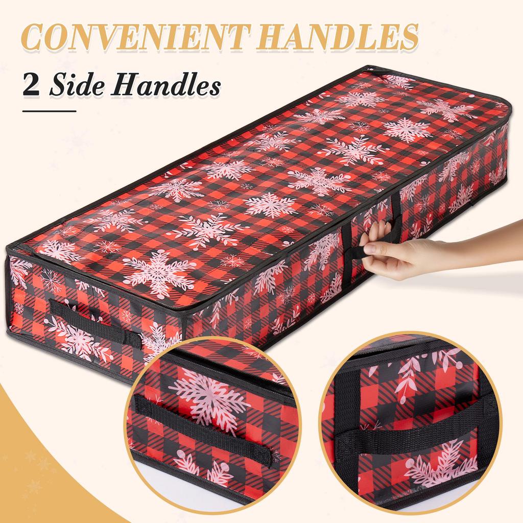 Трансграничная сумка для хранения рождественских украшений - Подкроватная сумка из ПЭ тканого картона для рулонной бумаги