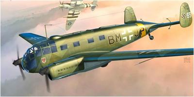 Модель KP Немецкие ВВС Sibel Si204D Пластиковая модель KPM0331 Литье Цвет 1/72