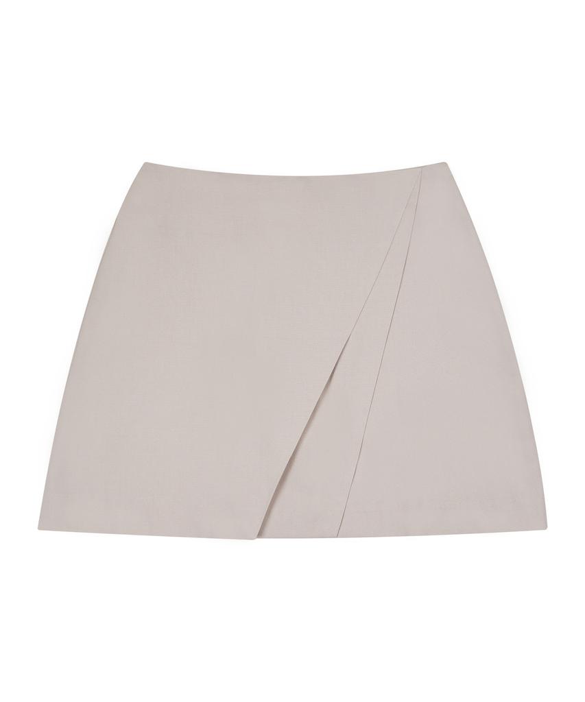 Hye Young Kim Double Diamond Line Mini Skirt - Light Beige