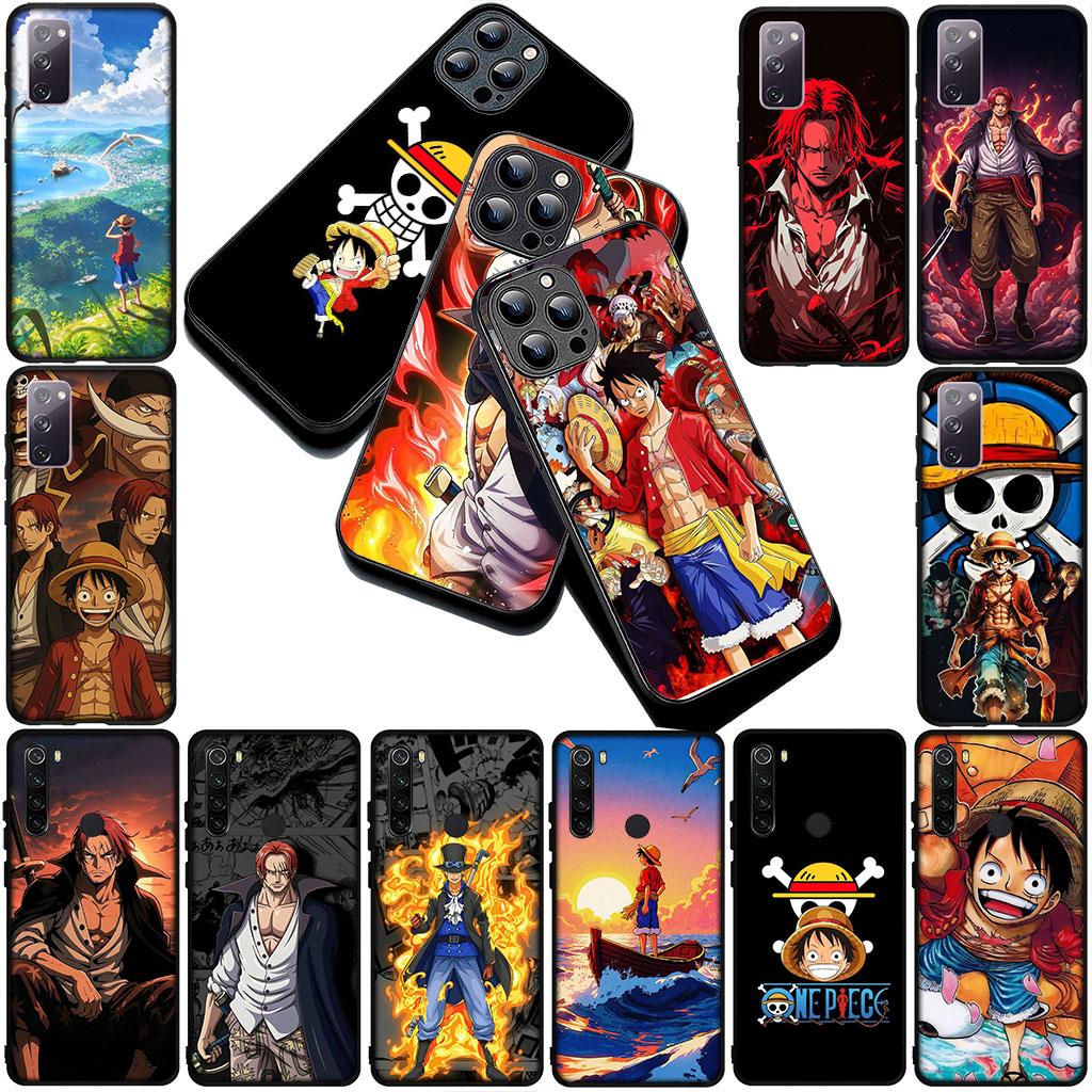 Phone Cover for Motorola Moto G86 G57 E14 E15 G14 G34 G35 G84 G24 A54 G15 Power E22 Soft Case Shanks Red Hair One Pieces Luffy