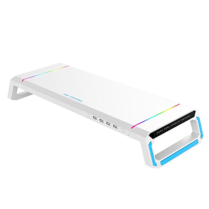 ICE COOREL Подставка-органайзер для монитора и ноутбука с USB-хабом и RGB-подсветкой