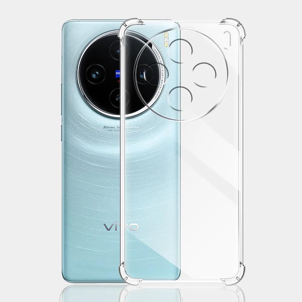 For Vivo X100 5G Case Clear Shockproof Silicone Soft Cover Cases For Vivo X100 Pro 5G Coque For VivoX100 X100Pro Funda Shell