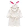 Kids Autumn Winter Bathrobe Baby Boy Girls Flannel Night Gown Cartoon Animal Pajamas Long Sleeve Hooded Childrens Sleepwear