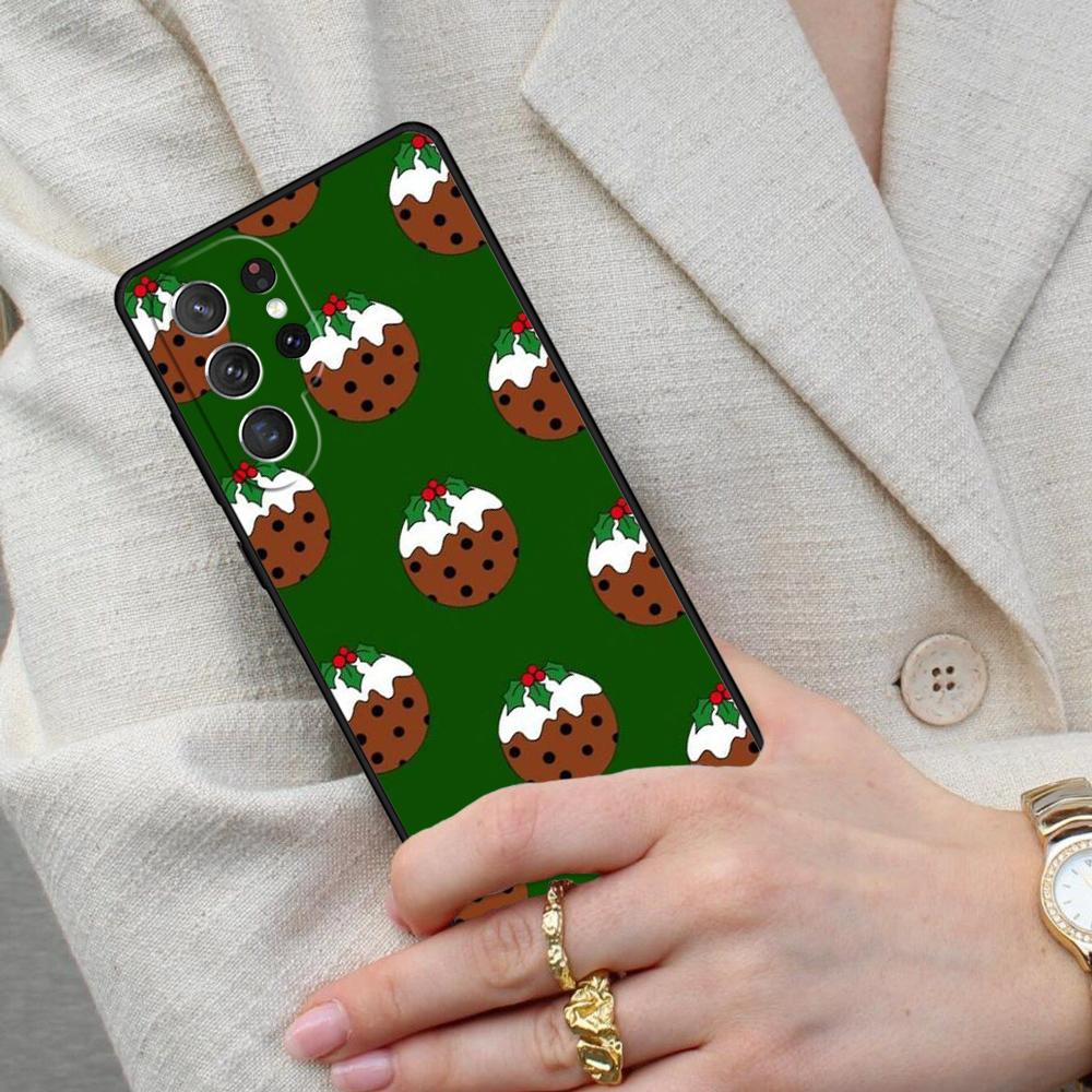 Чехол для телефона «Рождественский пудинг» для Samsung Galaxy S26 Ultra S25 S24 S23 S22 S21 S20 Note10