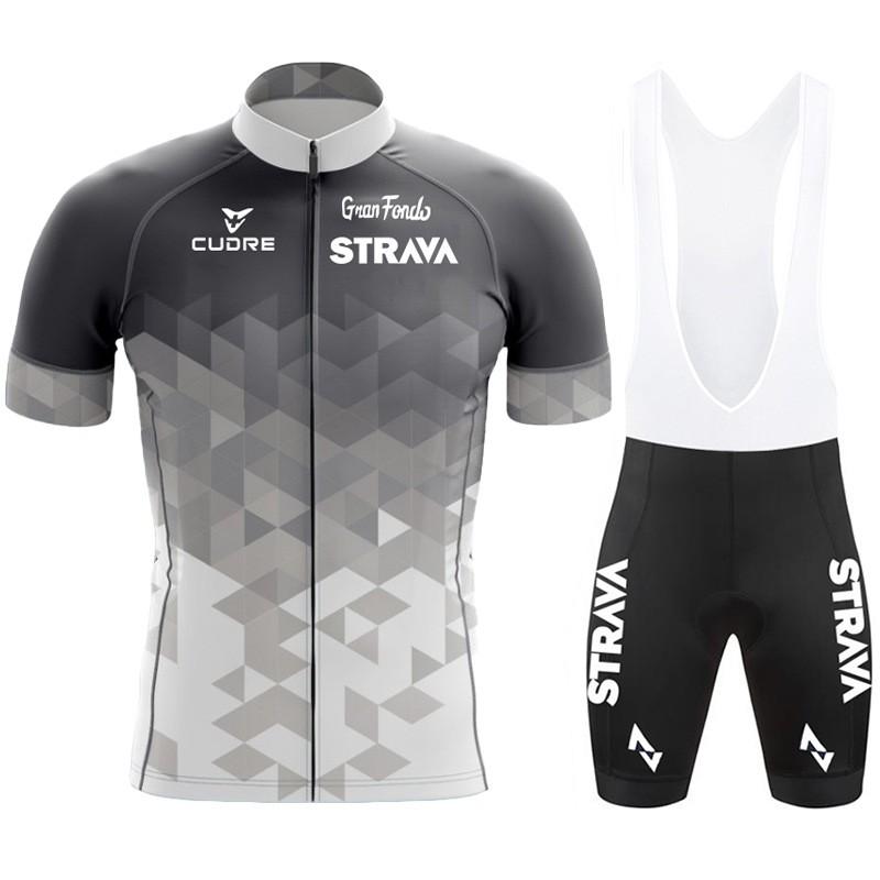 Mens Cycling Jersey Set Short Sleeve Breathable Performance Wear Road Racing