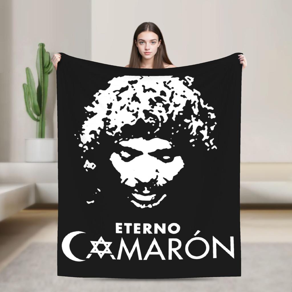 Camarons De La Isla Flamenco Singer Wool Fashion Blanket Music Rock Funny Throw Fashion Blanket for Home 125*100cm Ultra-Soft