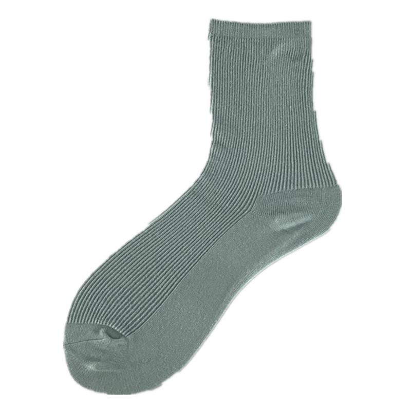 Женские хлопковые носки с рюшами в корейском стиле - Пастельные гольфы до середины икры, летняя мода