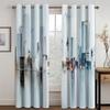 Oil Painting Art City Curtains for Living Room Window Treatment 2 Piece Curtain Free Shipping Home Bedroom Balcony Decorations