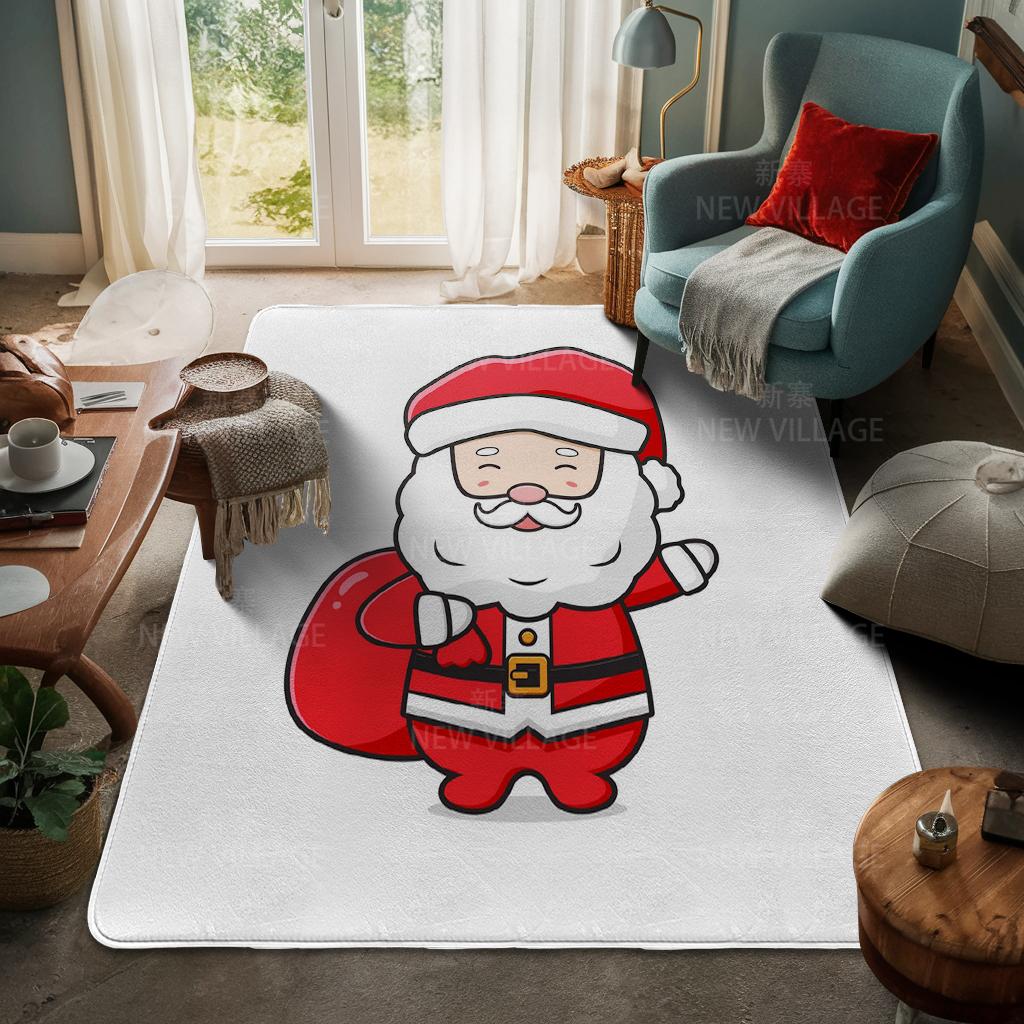 Ковер у входа в дом Домашний коврик у двери Гостиная Ванная Комната Ноги ванная комната Нескользящие коврики с водопоглощением для ванной Счастливого Рождества зима