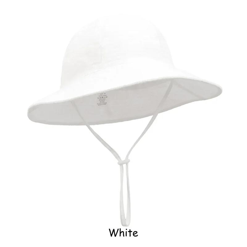 Summer Hat for Baby Breathable Cotton Panama Hats for Boy Girls Cartoon Printed Fisherman Cap Sun Protection Accessories