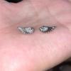 Angel Wing And Cross Ear Stud Set - 34Pcs Silver Plated Rhinestone Earrings For Women