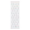 Contex Ткань для лица с бордюром 33 x 100 Полотенце, Календарь, Кролик, Розовый, Прибл.. см, 50378-002