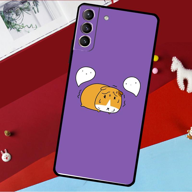 Funny Guinea Pig Balloon Funda For Samsung Galaxy S26 S25 S24 S21 S22 S20 Ultra S9 S10 Plus S23 FE S25 FE Phone Case