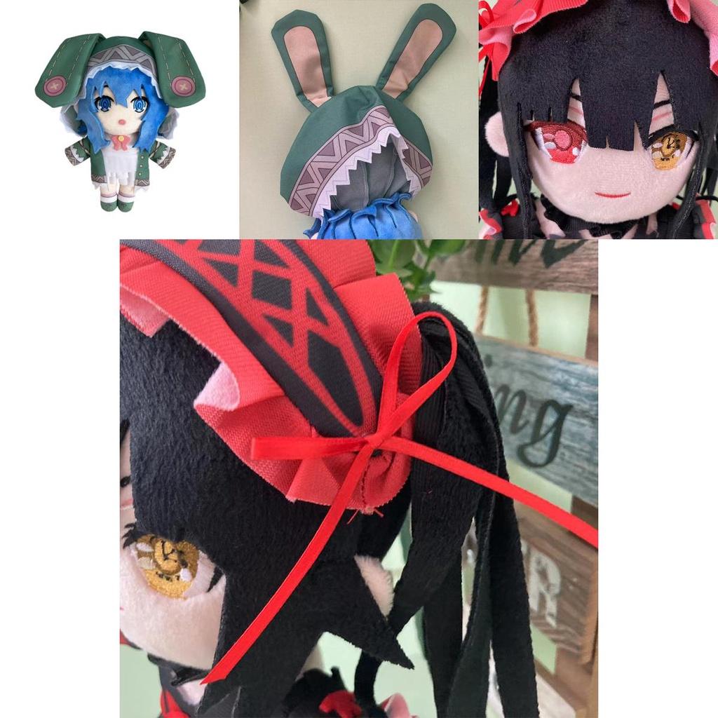 Cute Cartoon Style Kurumi Tokisaki And Fourteenth Plush Toy Doll Crystal Ultra Soft Stuffed Toy