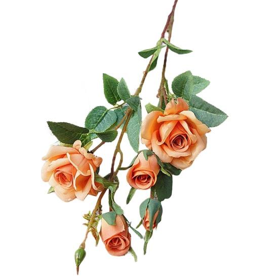 Ветка розы яркий цвет яркий макет сцены практичный яркий не выцветающий имитация пиона домашний сад свадебное украшение