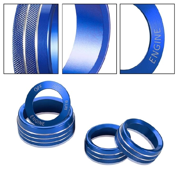 Switch Cover Trim for Challenger- 15-21 Auto Center Console Knob Radio Knob Ring